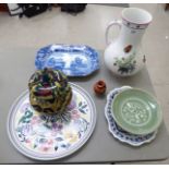 Ceramics: to include a pair of Copeland Spode china Castle and Moat pattern plates 12.