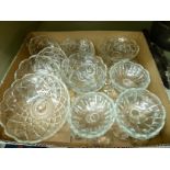 Clear cut glass light sconces;