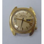 A Bulova Accutron 14ct gold cased wristwatch, the movement with sweeping seconds,