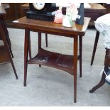 An Edwardian crossbanded mahogany card table,