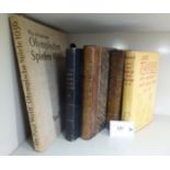 Books: to include 'Was idh bei den Olympischen Spielen 1936 sah' (incomplete) by Von Dr.