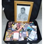 Boxing related ephemera: to include a considerable collection of VHS cassettes CA