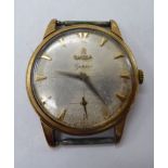 An Omega Geneve 9ct gold cased wristwatch,