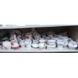 Ceramic teaware: to include mainly bone china cream jugs and sugar basins OS8