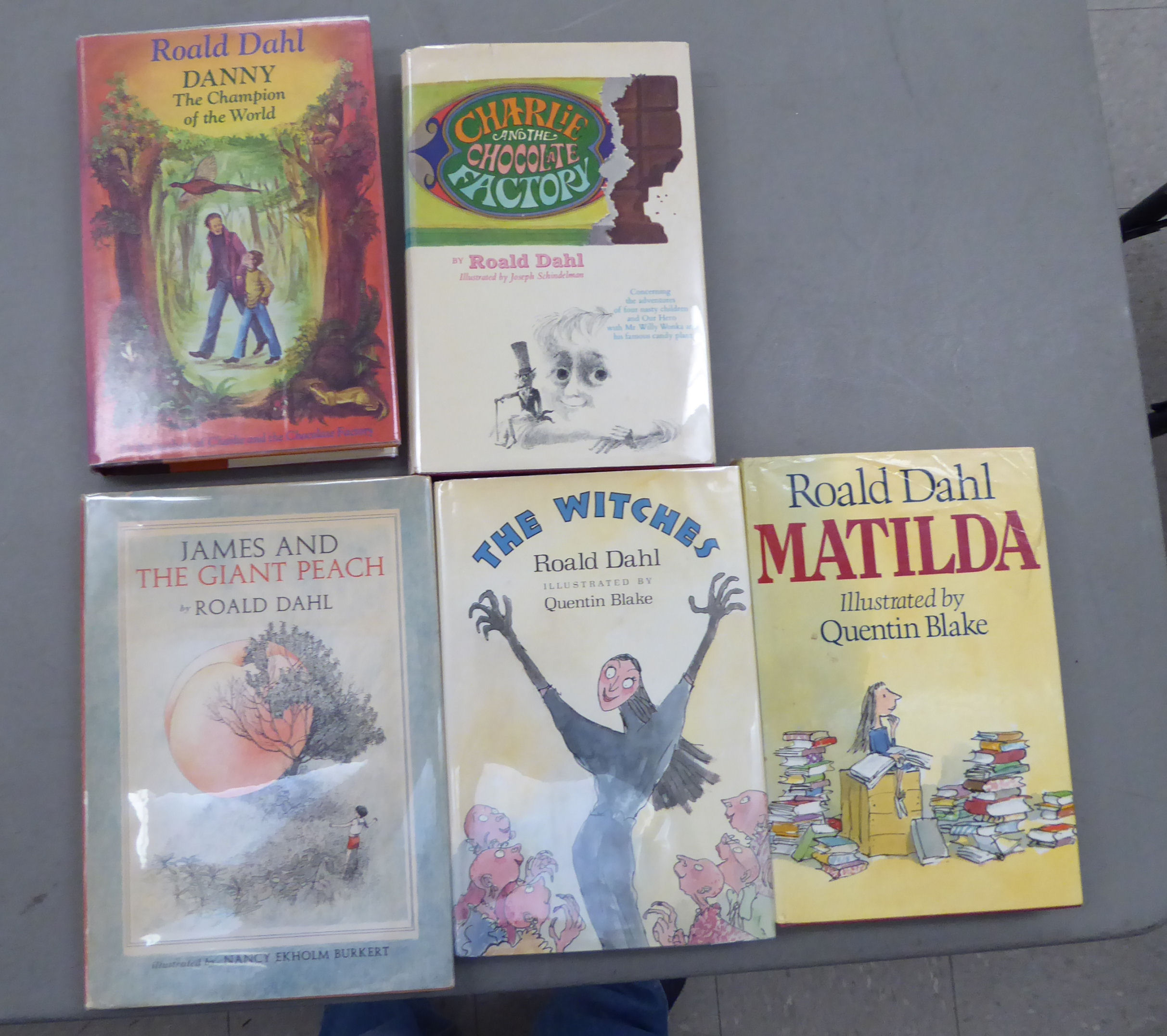Books: five Roald Dahl, First Editions,