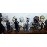 Interior decorator' items: to include an Art Nouveau inspired composition bust 15.