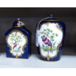 Two 20thC reproductions of late 18thC Royal Worcester china, viz. a tea caddy 4.