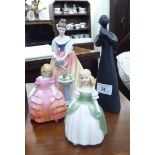 Four Royal Doulton china figures: to include 'Peace' HN2433 8''h RSB