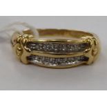 A 9ct gold ring,