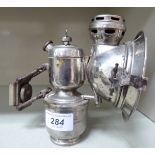 A Powell & Hanmer carbide bicycle lamp OS6