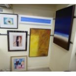 Interior designer mixed media pictures: to include two by Croft Designer Studios oil on board