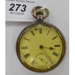 An Omega steel cased pocket watch,