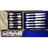 Silver flatware, viz.