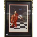 Trevor Horswell - 'Freddie's Heaven' (Freddie Mercury) Limited Edition coloured print 73/199 bears