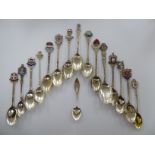 Commemorative and similar silver tea and coffee spoons,