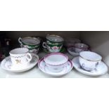 18th & 19thC ceramics: to include a Newhall porcelain tea bowl and saucer OS5
