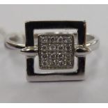 An 18ct white gold,