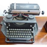 A mid 20thC Imperial manual typewriter RAM
