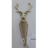 A silver stag's head bookmark 11