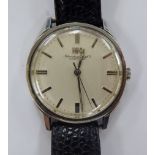 An International Watch Co stainless steel cased wristwatch, the movement with sweeping seconds,
