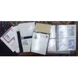 Uncollated British and American postage stamps and First Day covers: to include postal