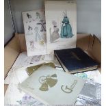 Early 1920s ephemera: to include 'vintage' design scrapbook pages,