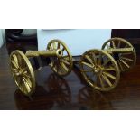 A pair of model replicas of Waterloo Cannons wheel 3.
