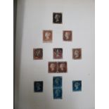 Uncollated British postage stamps: to include a Penny Black, Penny Reds,