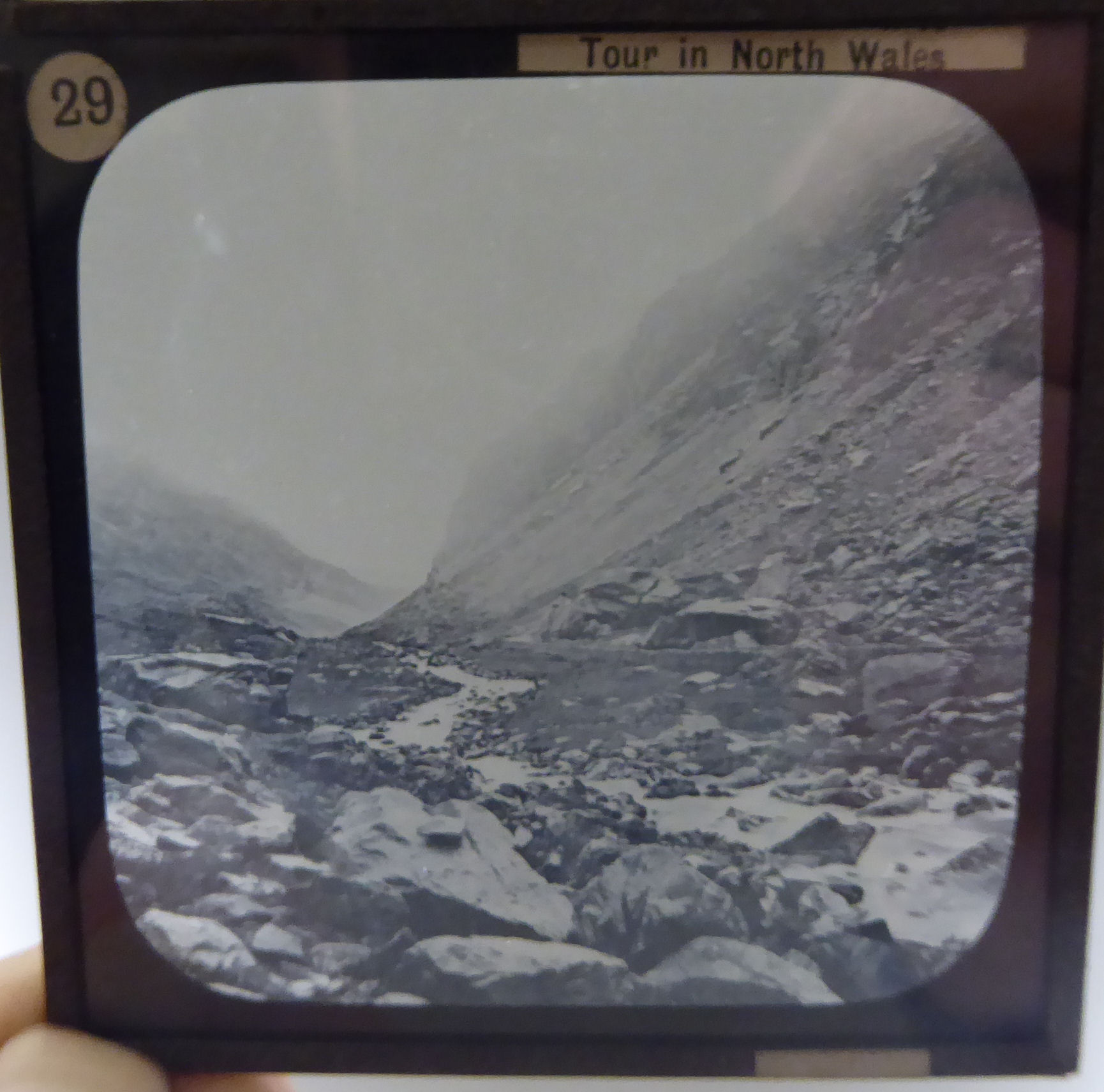 Uncollated magic lantern slides: to include English and Welsh landscapes OS5 - Image 2 of 3