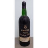 A bottle of Martinez vintage Port 1967