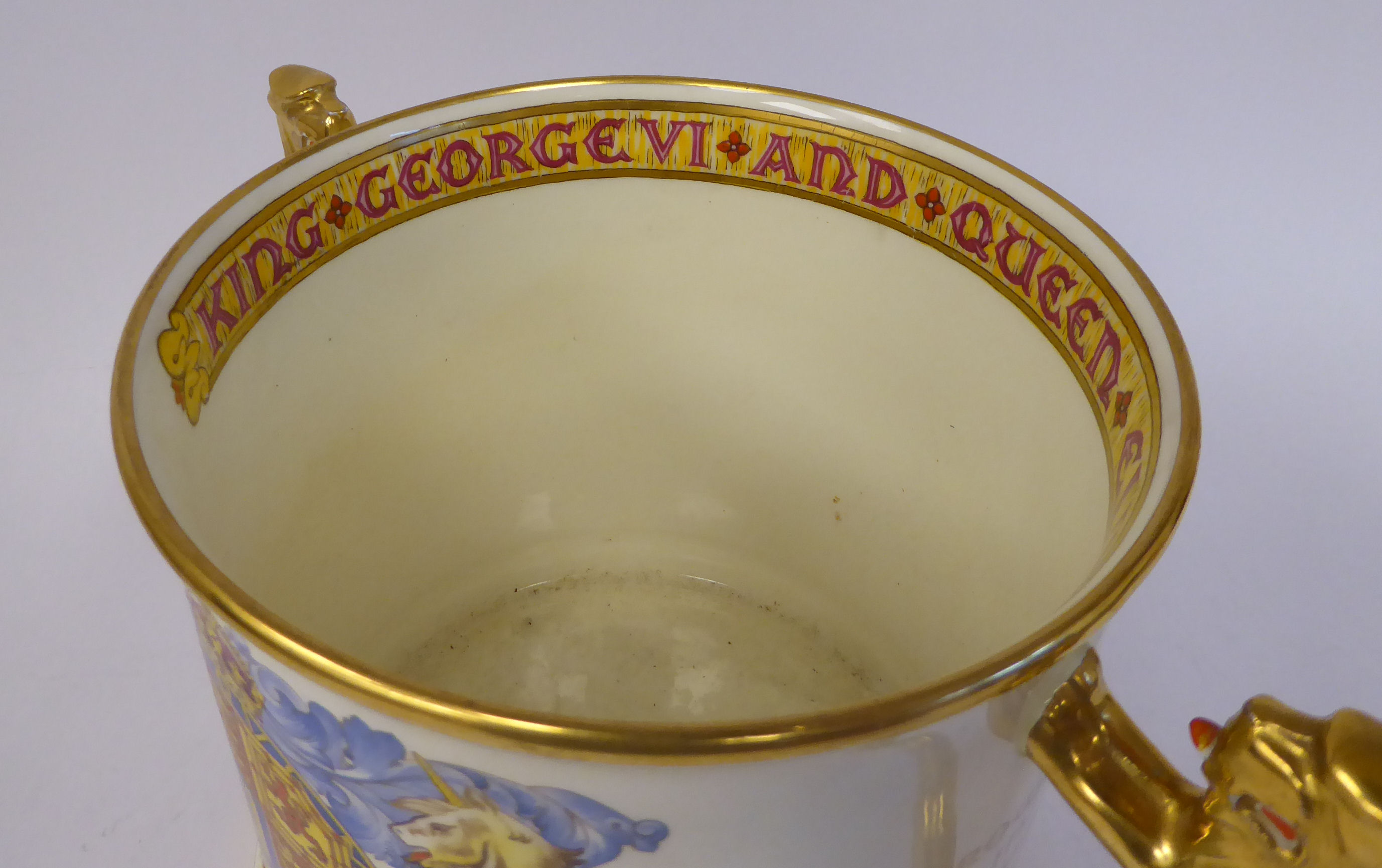 A Paragon china Limited Edition 59/500 loving cup, - Image 7 of 9