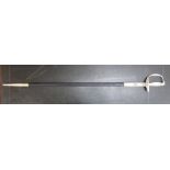 A German diplomat's sword by Eickhorn with a mother-of-pearl handgrip,