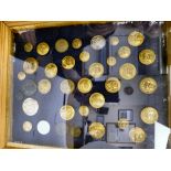 A collection of military uniform buttons,