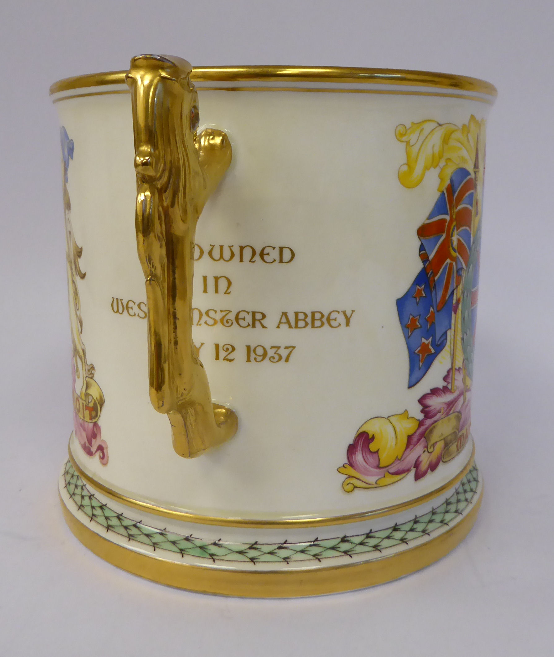 A Paragon china Limited Edition 59/500 loving cup, - Image 5 of 9