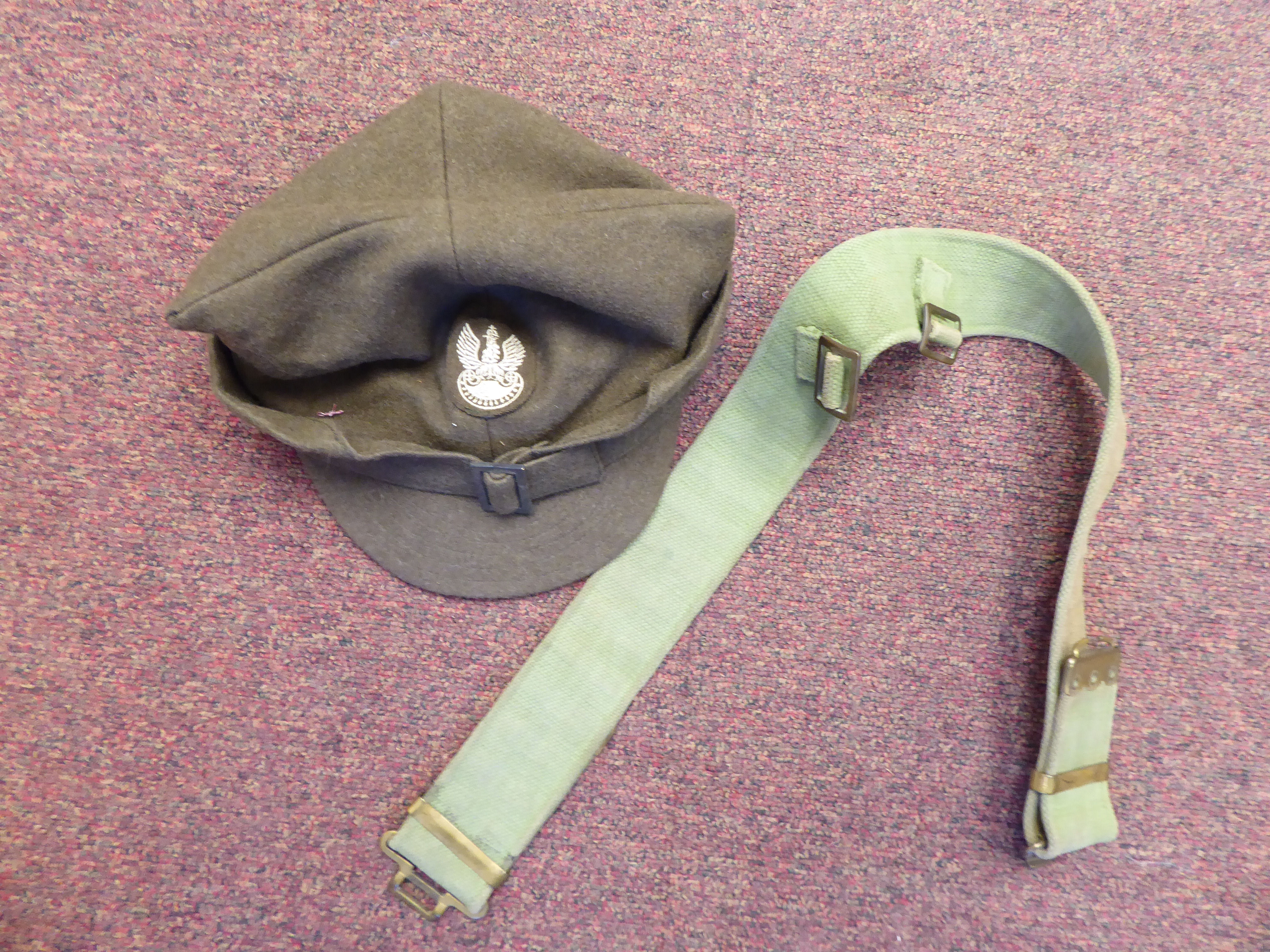 A Polish military issue cap, tunic, trousers, - Image 3 of 10