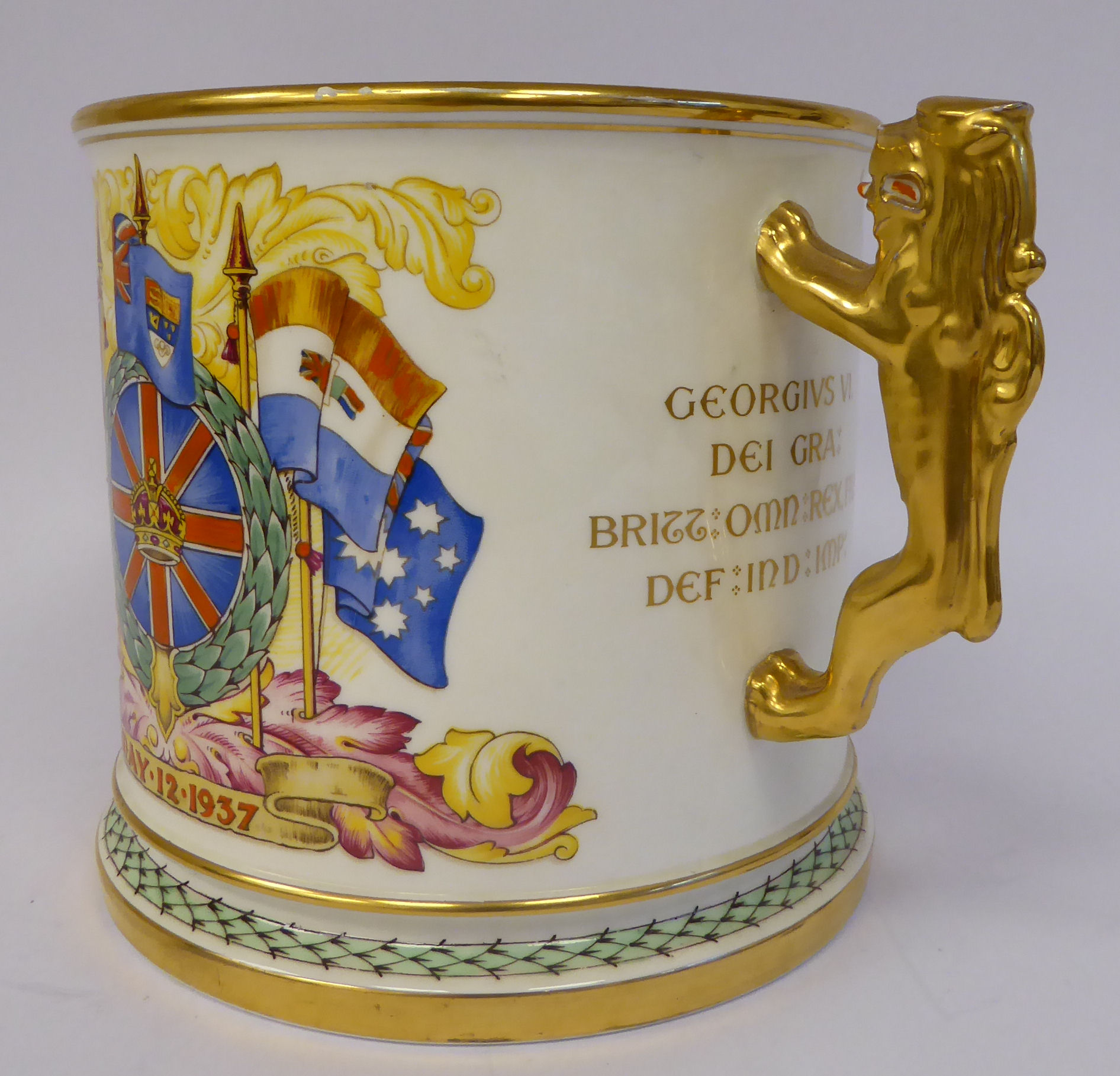 A Paragon china Limited Edition 59/500 loving cup, - Image 3 of 9