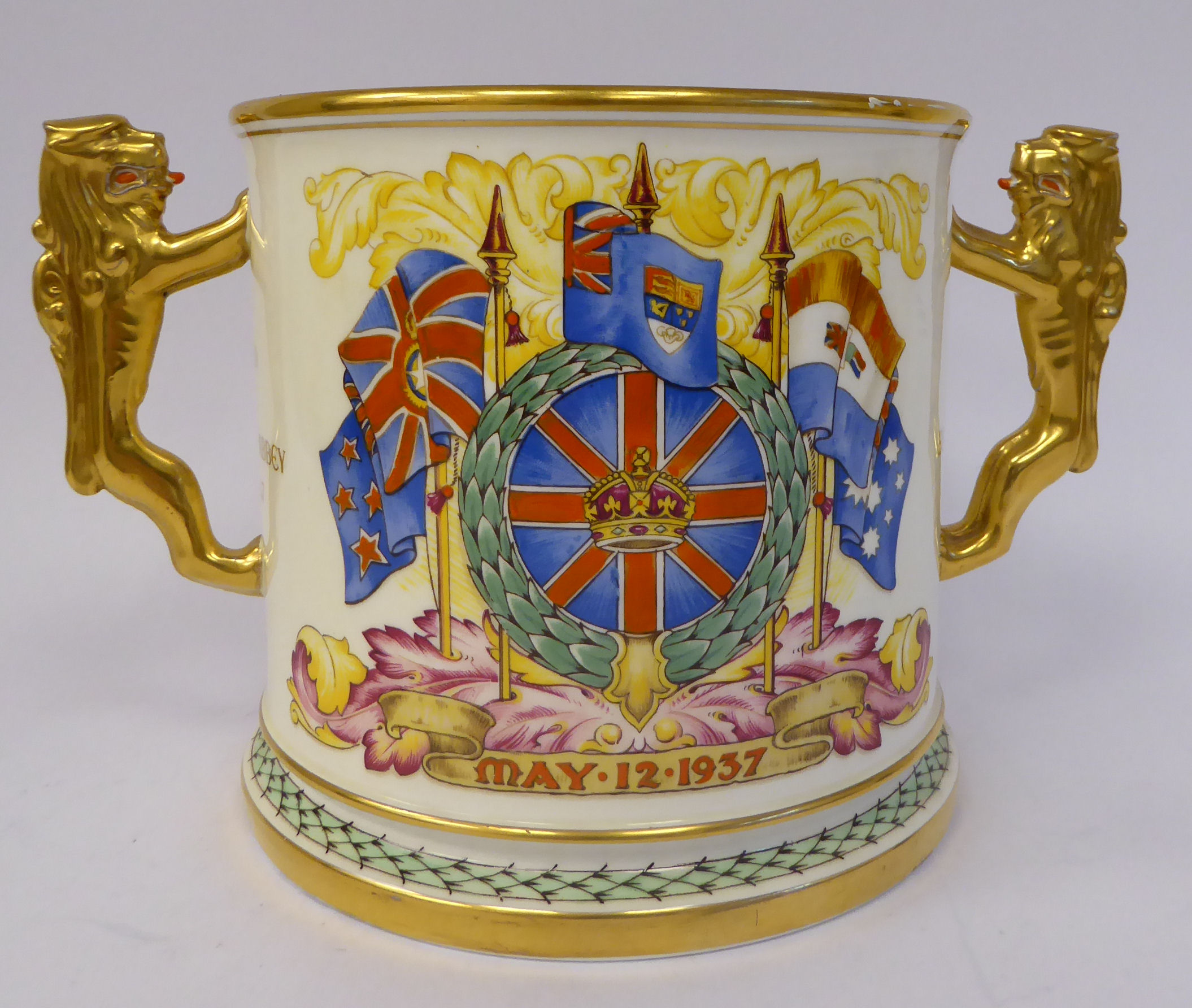 A Paragon china Limited Edition 59/500 loving cup, - Image 4 of 9