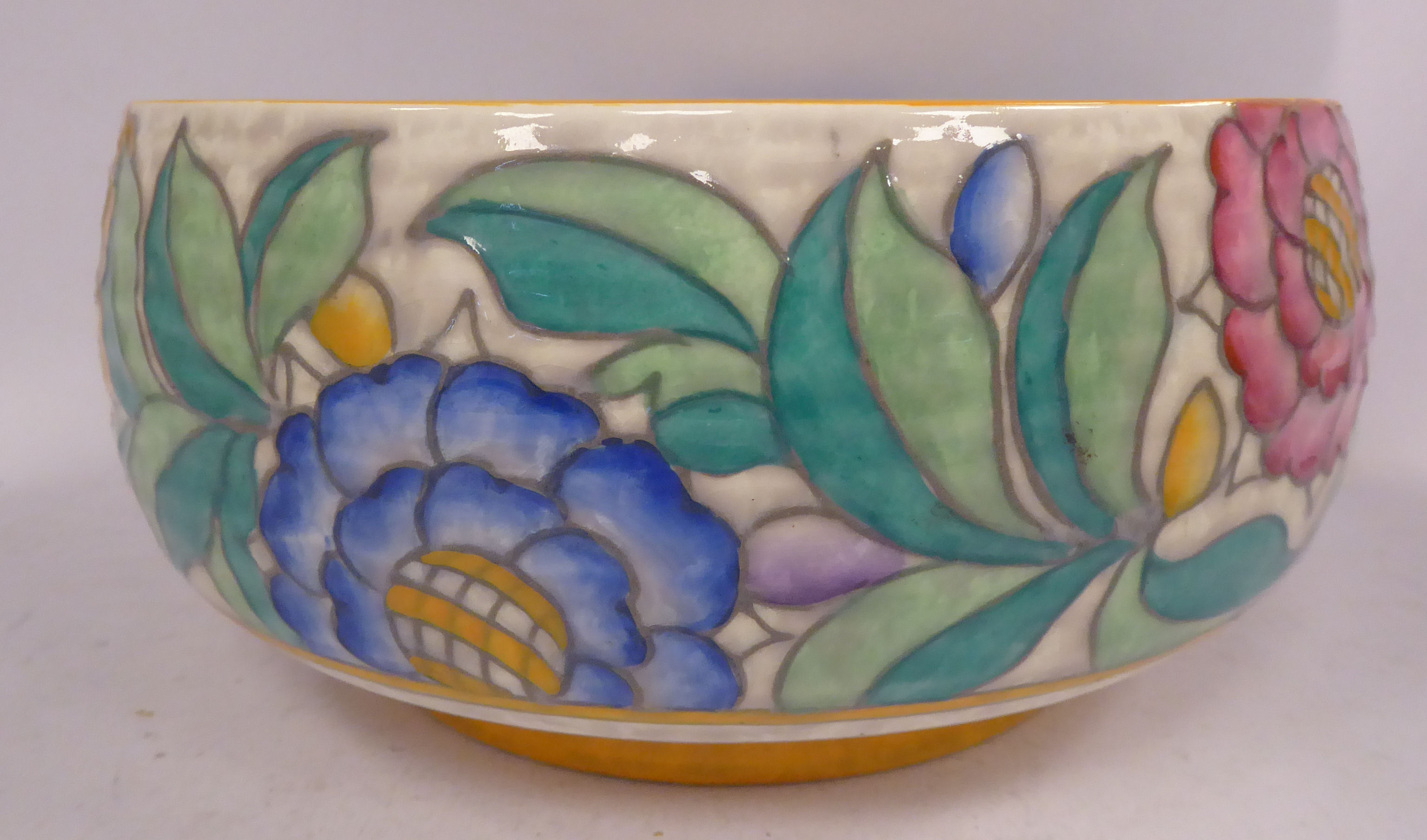 A Charlotte Rhead, Crown Ducal pottery bowl,