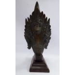 A 19thC Himalayan region cast bronze representation of a Hindu naga,
