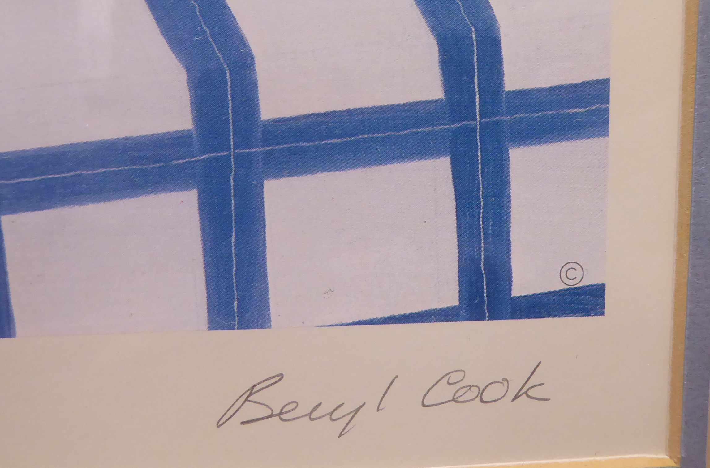 Beryl Cook - 'Elviras Cafe' Limited Edition 183/850 coloured print bears a pencil signature, - Image 4 of 5