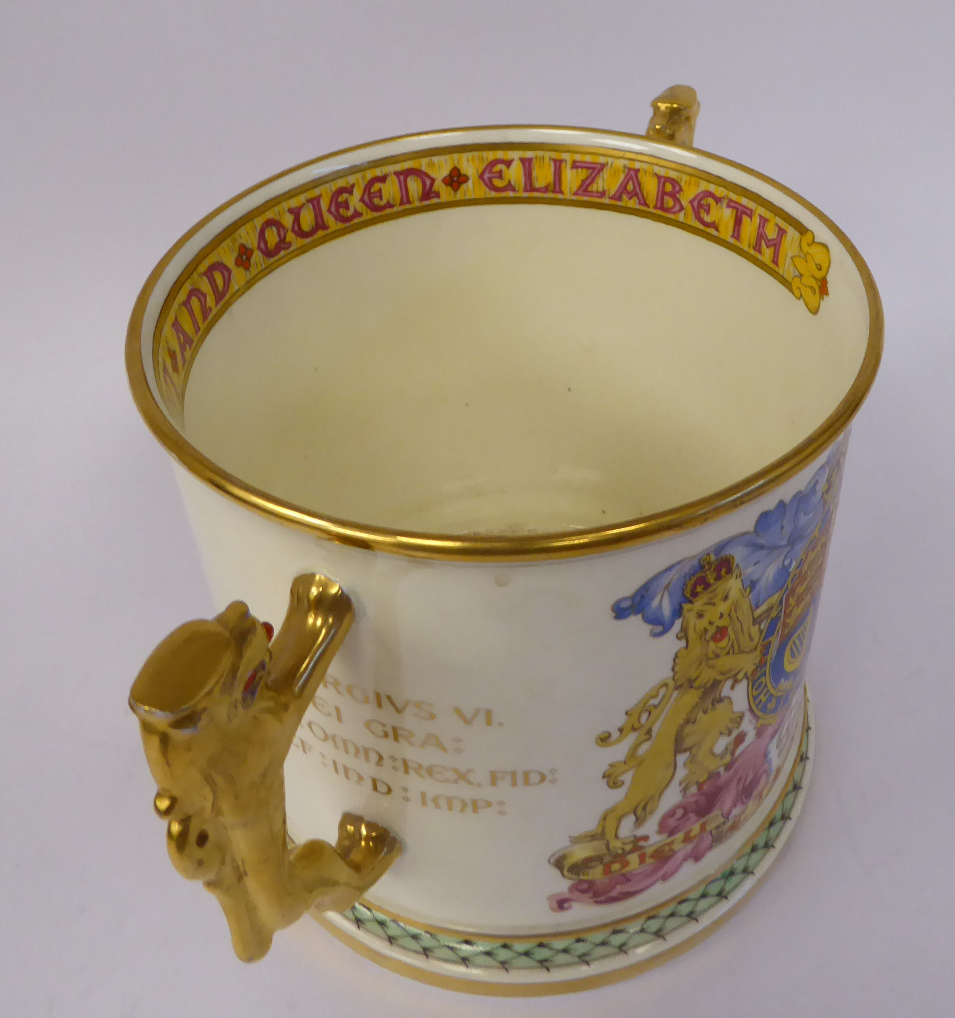 A Paragon china Limited Edition 59/500 loving cup, - Image 8 of 9