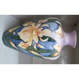 A modern Moorcroft pottery vase of baluster form,