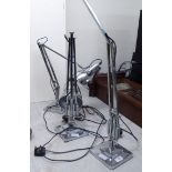 Three 1960s design chromium plated steel,