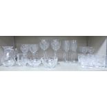 A suite of Stuart crystal drinking and associated glassware,