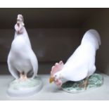 Two Royal Copenhagen porcelain models,