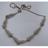 A 'vintage' paste necklet,