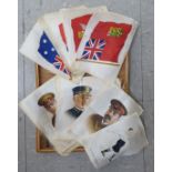 Uncollated early BDV cigarette cards: to include sporting and flag issues 4'' x 6'' boxed