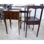 Small 19th/early 20thC furniture, viz.