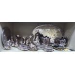 Silver plated tableware: to include a condiments set;