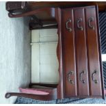 A modern mahogany three drawer canteen,